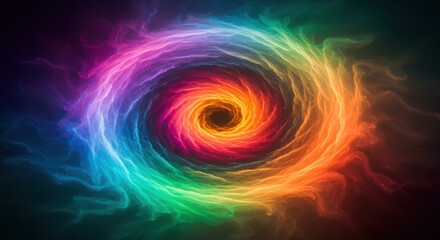Vibrant Cosmic Swirl of Colors Representing the Beauty and Mystery of the Universe