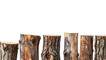 wood on a white background
