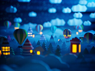 Futuristic Alien Landscape: Glowing Structures, Rainy Forest, Vibrant Colors, Mysterious Spheres