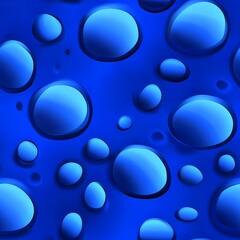 Abstract Blue Liquid Bubbles Background