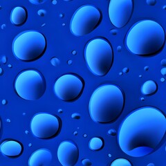 Abstract Blue Liquid Bubbles Background