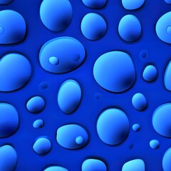 Abstract Blue Liquid Bubbles Background