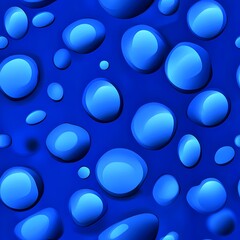 Abstract Blue Liquid Bubbles Background