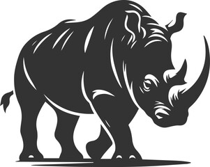 Rhino vector silhouette