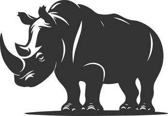 Rhino vector silhouette