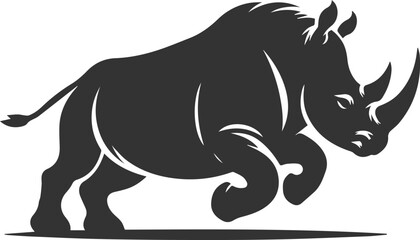 Rhino vector silhouette
