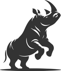 Rhino vector silhouette © MDAbdul