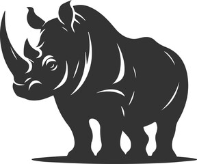 Rhino vector silhouette