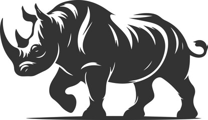 Rhino vector silhouette