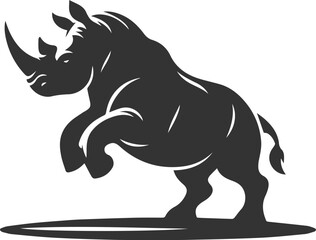 Rhino vector silhouette