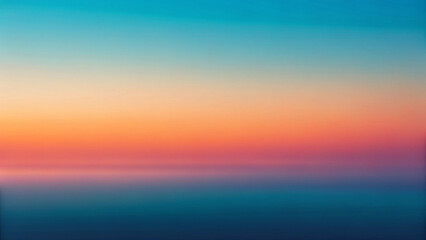 Fototapeta premium Colorful Sky with the Sea at Sunset Time