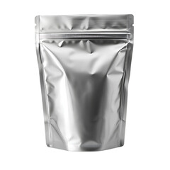 Silver Foil Pouch Packaging Mockup: Free Download
