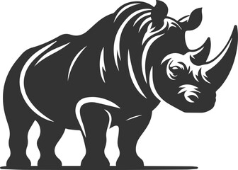 Rhino vector silhouette