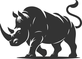 Rhino vector silhouette