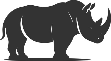 Rhino vector silhouette