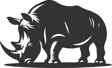 Rhino vector silhouette