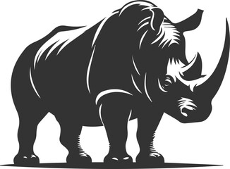 Rhino vector silhouette