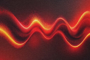 Abstract Red and Orange Wave Energy Flow Background