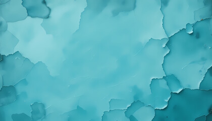 Obraz premium Teal abstract art serene watercolor texture background design element ideal for print web projects