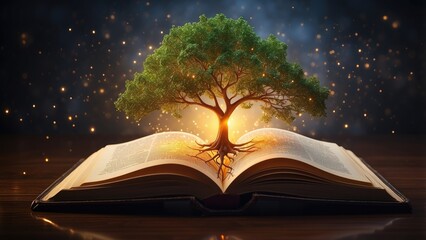 "The Tree of Knowledge: A Journey from an Old Book to the Light of Success in the Library"
