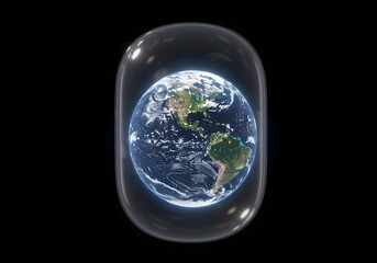 Fototapeta premium Earth in a capsule