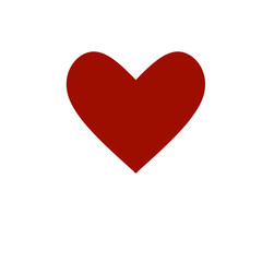 Red heart vector illustration