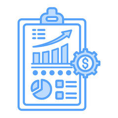 money flow icon blue