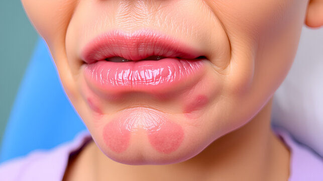 Patient with tonsil plaques