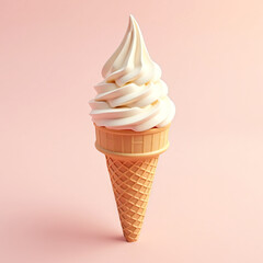 vanilla ice cream cone