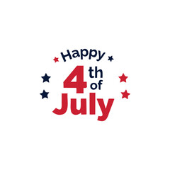 independence day 4 th july vector logo