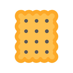Simple graphic of a cracker with dotted details