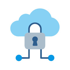 Secure cloud computing vector design for business technology