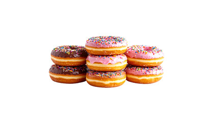 Donuts isolated on white background
