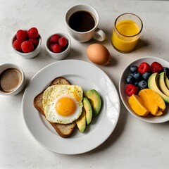 healthy breakfast in morning