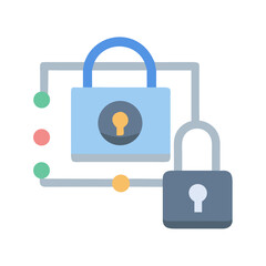 Connected network of locks for cybersecurity privacy protection