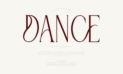 Elegant serif font with artistic curves, perfect for branding, invitations, and luxury designs