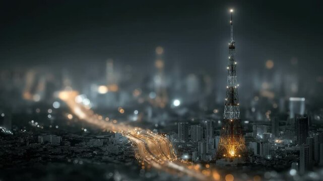 Global connectivity and the modernisation of the internet network in smart cities.  Future social media networking and 5G wireless digital connection concept
