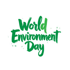 World Environment Day Green Typographic Design Promoting Ecological Awareness