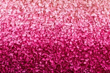 Obraz premium Rose Petal Cascade in Ombre Pink - Floral Backdrop, Romantic Texture, Wedding Decor, Valentine's Day, Overhead Shot