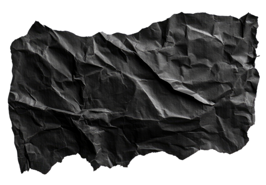 Crumpled black paper texture (2)