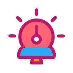 Stylized speedometer icon with radiating lines on black background