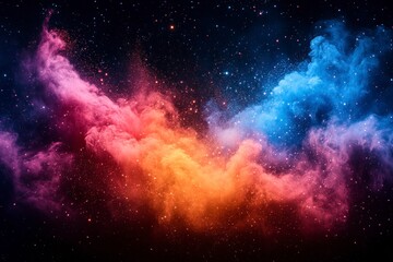 Fototapeta premium Colorful nebulae in space