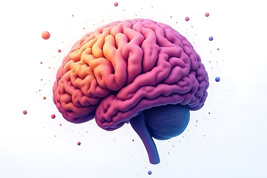 Creative perspectives on neuroscience colorful abstract brain visualizations in digital art