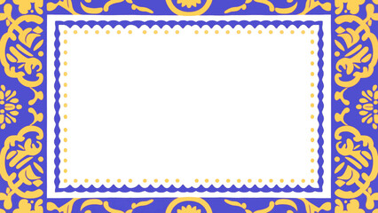 Background with border and frame for design, batik design, traditional design