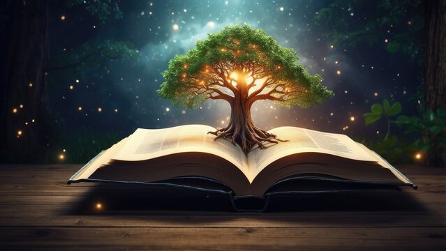 "The Tree of Knowledge: A Journey from an Old Book to the Light of Success in the Library"