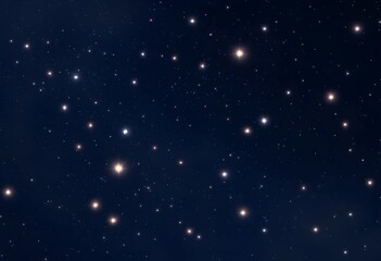 Fototapeta premium A Realistic Night Sky Filled with Twinkling Stars