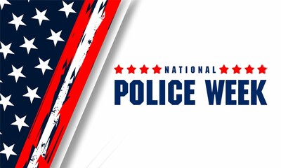 national police week background banner, Template, card, poster, placard,