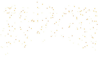 Fototapeta premium Gold Confetti Falling on Transparent Background – Celebration Overlay Design