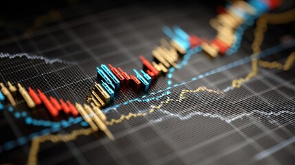 Detailed stock chart visualizing consolidation patterns in swing trading and sideways market movements