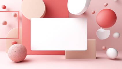 3D rendered business card mockup with available blank space for your custom contact details.